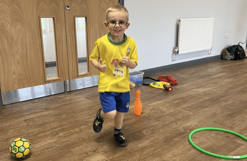 How football supports emotional development in toddlers.
